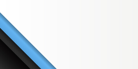 Simple blue white black abstract presentation background with line stripes and black copy space for text