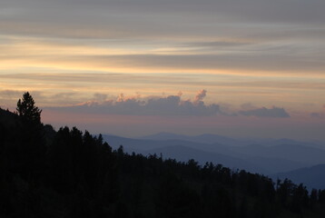 travel to Altai, a bird's-eye view of the Altai mountains