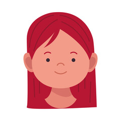 young woman avatar character icon
