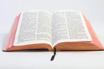 Obraz premium book on a white background that is bible