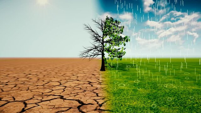 Drought and Green Extreme weather due to climate change: More heat waves, droughts