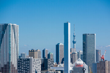 Fototapeta premium レインボーブリッジから見た晴海周辺