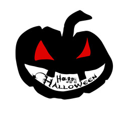 Happy Halloween. Pumpkin. Vector illustration