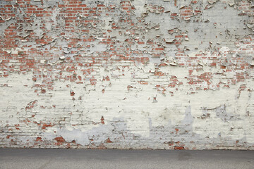 Rustic aged brick wall