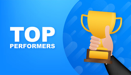 Top Performers. Website template designs. Vector illustration concepts for website and mobile website design and development. Vector illustration.