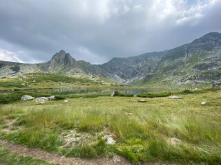 Fototapeta premium landscape with lake