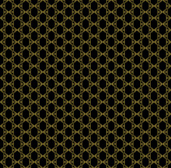 Mechanical hexagonal seamless repeat pattern background