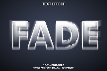 Fade text effect, blur text effect for modern design