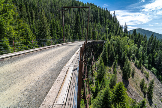 On The Hiawatha Mountain Bike Trail In Idaho