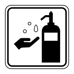 Logo désinfection des mains.