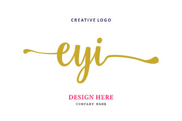 EYI lettering logo is simple, easy to understand and authoritative