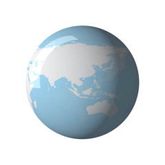 アジアの地球儀