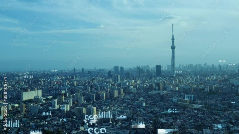 Poster 都市とネットワーク　スマートシティー 　iot　ict　デジタルトランスフォーメーション