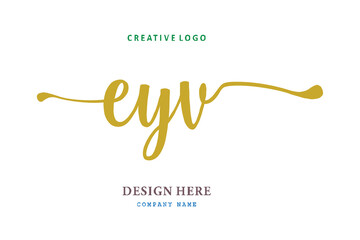 EYV lettering logo is simple, easy to understand and authoritative