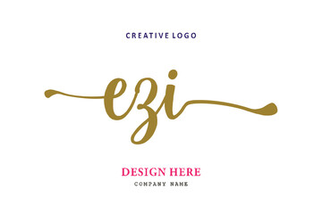 EZI lettering logo is simple, easy to understand and authoritative