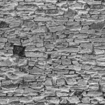 8K castle wall slate roughness texture, height map or specular for Imperfection map for 3d materials, Black and white texture