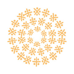 golden navratri mandala decoration hindu icon