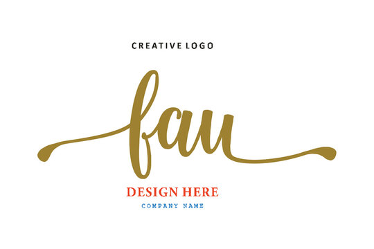 FAU lettering logo is simple, easy to understand and authoritative