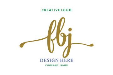FBJ lettering logo is simple, easy to understand and authoritative