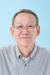 シニア男性ポートレート・証明写真・遺影