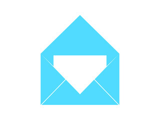 envelope icon on white background