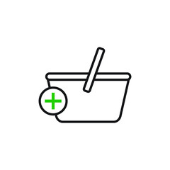 Pharmacy cart icon design isolated on white background