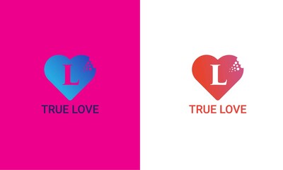 true love logo desigen