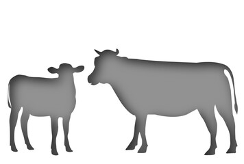 丑　年賀状　干支　背景
