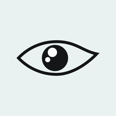 Eye black icon design. vector illustration