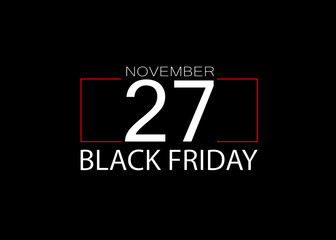 Celebrating and buying Black friday 2020 sales banner and poster concept isolated