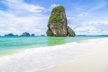 Beautiful beach at Railay Beach in Thailand.