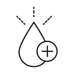 virus protection clean water medical prevention line icon