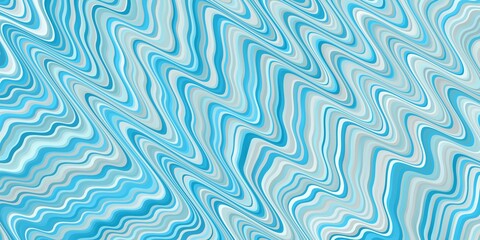 Fototapeta premium Light BLUE vector background with bent lines.