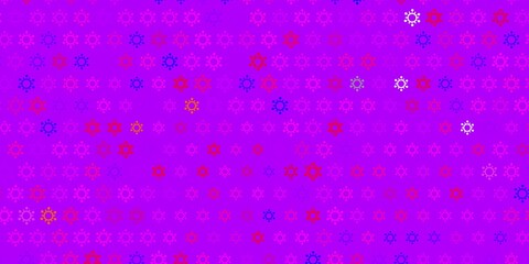 Dark pink, red vector texture with disease symbols.