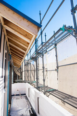 住宅の施工現場