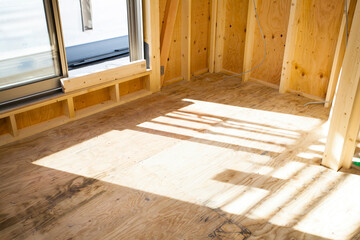 住宅の施工現場