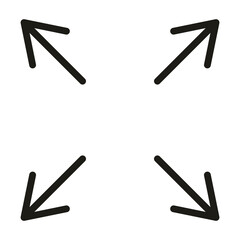 user interface maximize window button linear style