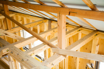 住宅の施工現場