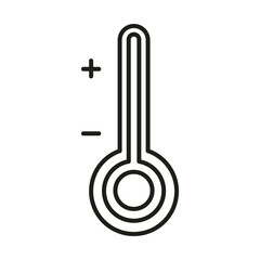 virus protection, measure thermometer temperature line icon
