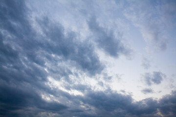 Obraz premium 葉山の港から見た夕暮れの空