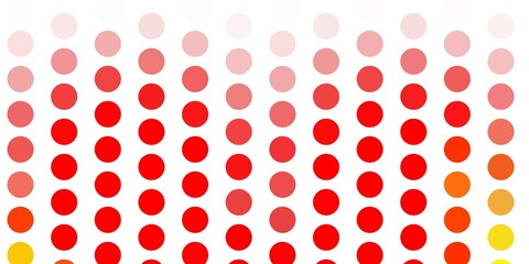 Light orange vector template with circles.