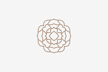 Business Logo Design. Company Vector Logo. Fashion Logo. Ornament Logo. Geometric Vector Logo Line. Flower Symbol.