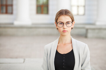 Portrait of a young beautiful woman