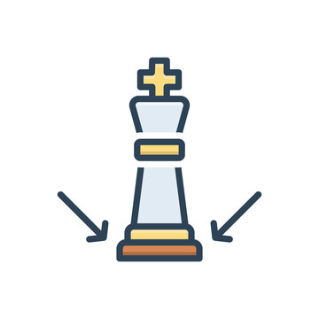 recommend clip art: Color illustration icon for bottom