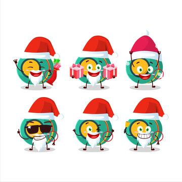 Santa Claus emoticons with kids yoyo cartoon character