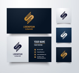 Modern creative business card and name card, horizontal template vector design
