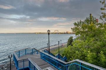View of Duluth Minnesota from the distance. 