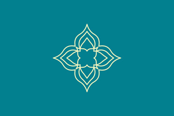 Business Logo Design. Company Vector Logo. Fashion Logo. Ornament Logo. Geometric Vector Logo Line. Flower Symbol