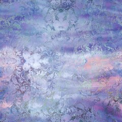 Seamless abstract pattern that looks like wax melt. Pastel gentle colored design. High quality illustration that resembles encaustic art. Iridescent holographic luxurious graphic design.