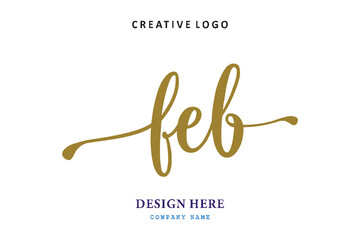 FEB lettering logo is simple, easy to understand and authoritative